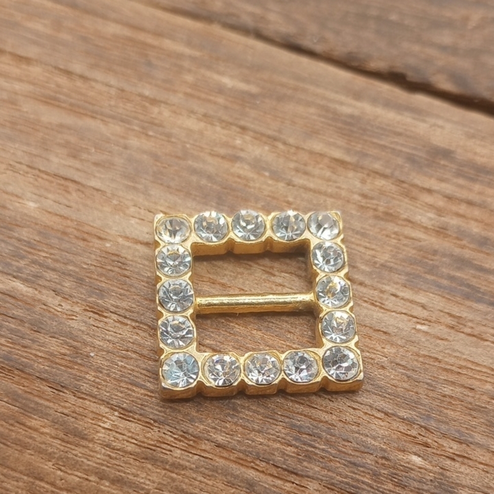 Elegant Gold Tone Crystal Buckle Pendant P243